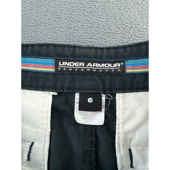 Under Armour black chino shorts size6 - Picture 2 of 7